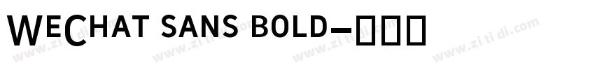 WeChat sans bold字体转换